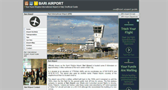 Desktop Screenshot of bari-airport.com